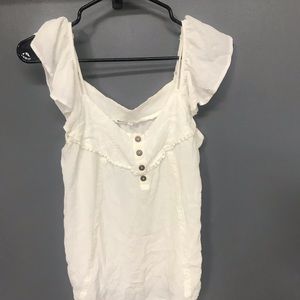 White off the shoulder shirt